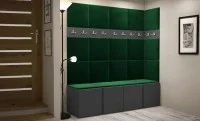 Cuier Hol Luca 12, Grafit/Verde - Manila 35