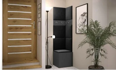 Cuier Hol Luca 11, Grafit/Negru - Manila 18