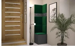 Cuier Hol Luca 11, Grafit/Verde - Manila 35