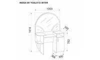 Măsuța de Toaletă Inter Alb Samoa