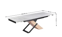 Masa Living Extensibila cu Blat Alb KJCT4713