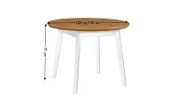 Masă Dining Extensibila Oslo 4 cu Blat Natur 2