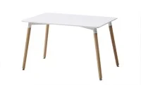 Set Masă Living SL673 Alba cu 4 Scaune J900 Negre 5