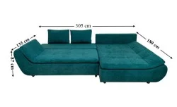 Colțar Extensibil Relax Verde - Vega 27 Dreapta