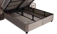 Set Pat Tapitat cu Saltea Belicia Bej, 160 x 200 7