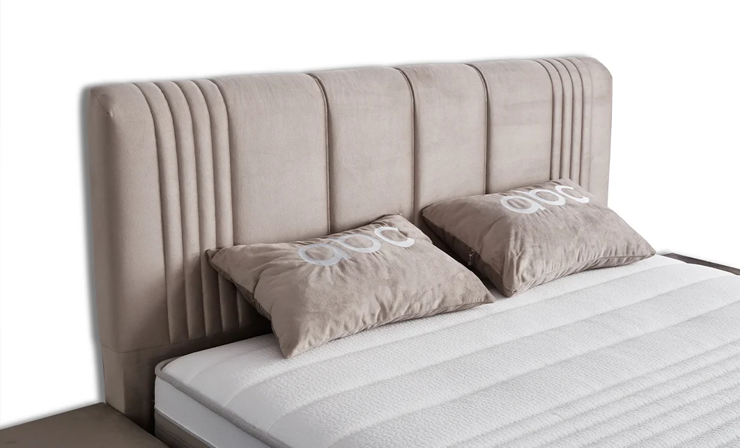 Set Pat Tapitat cu Saltea Belicia Bej, 160 x 200 4
