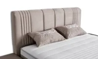Set Pat Tapitat cu Saltea Belicia Bej, 160 x 200 4