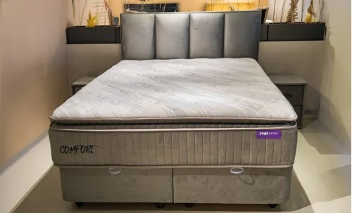 Pat Tapitat Confort PED Gri 180x200