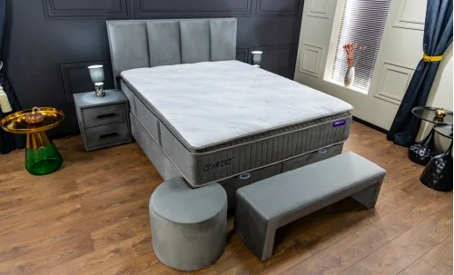 Pat Tapitat Confort PED Gri 180x200