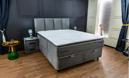 Pat Tapitat Confort PED Gri 180x200