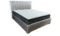 Pat Tapitat Klaus 1, gri deschis/somiera pal, 140x200 4