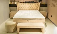 Set Pat cu Saltea si Somiera Lincolin 140x200 5