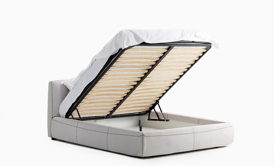 Pat Tapițat Samara Gri, 160x200 3