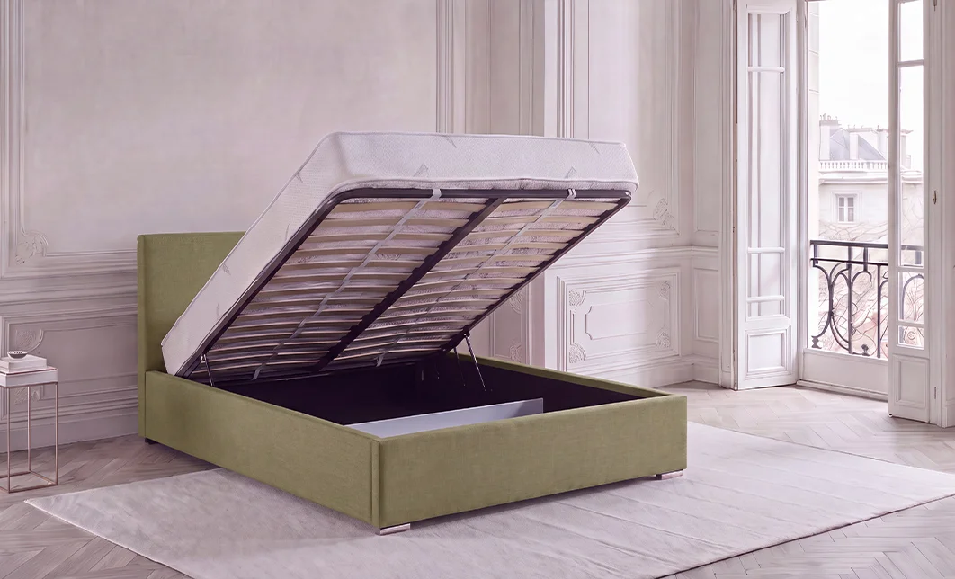 Set Pat Fresh cu Saltea Aloe Vera și Somieră Rabatabilă, 180x200, Verde Olive  2