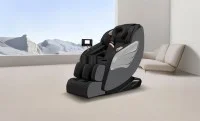 Fotoliu de Masaj A077 Gri, Masaj pe 6 Zone, Role 3D S-Curve, Stretching, Încălzire, Bluetooth 6