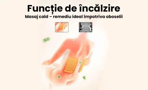 Fotoliu de Masaj A077 Bej, Masaj pe 6 Zone, Role 3D S-Curve, Stretching, Încălzire, Bluetooth