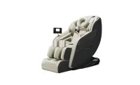 Fotoliu de Masaj A077 Bej, Masaj pe 6 Zone, Role 3D S-Curve, Stretching, Încălzire, Bluetooth