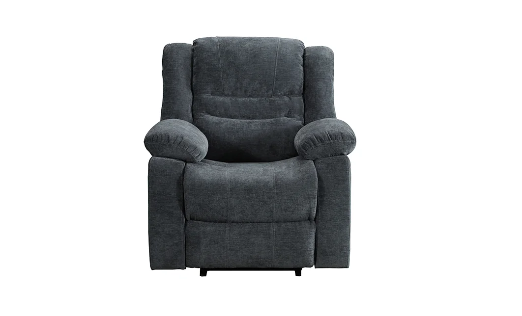 Set canapea cu 2 fotolii sistem recliner Comfort Lux Black, Gri 4