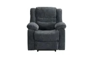 Set canapea cu 2 fotolii sistem recliner Comfort Lux Black, Gri 4