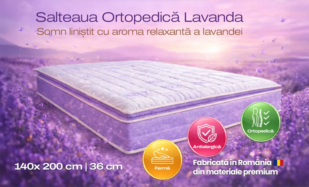 Saltea Lavanda, 140x200x33cm 3