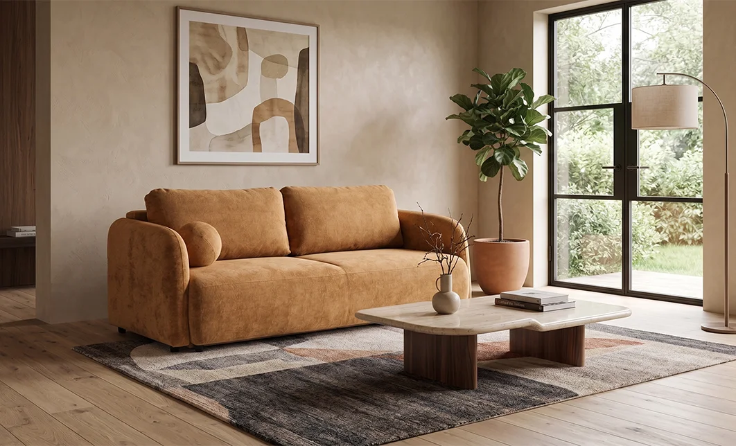 Canapea Extensibilă Santiago , Cu Ladă Depozitare, Stofă Premium Perfect Harmony 56