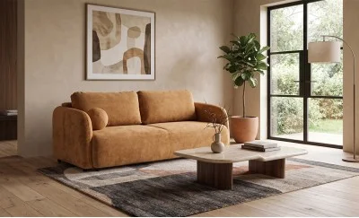 Canapea Extensibilă Santiago , Cu Ladă Depozitare, Stofă Premium Perfect Harmony 56