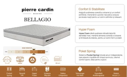  Pierre Cardin - Saltea Bellagio 180x200