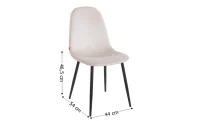 Set Masă Living cu 4 Scaune KJD6315 Bej