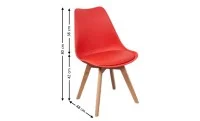 Scaun Living J900 Rosu