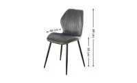 Scaun Living Tapitat KJC104 Gri