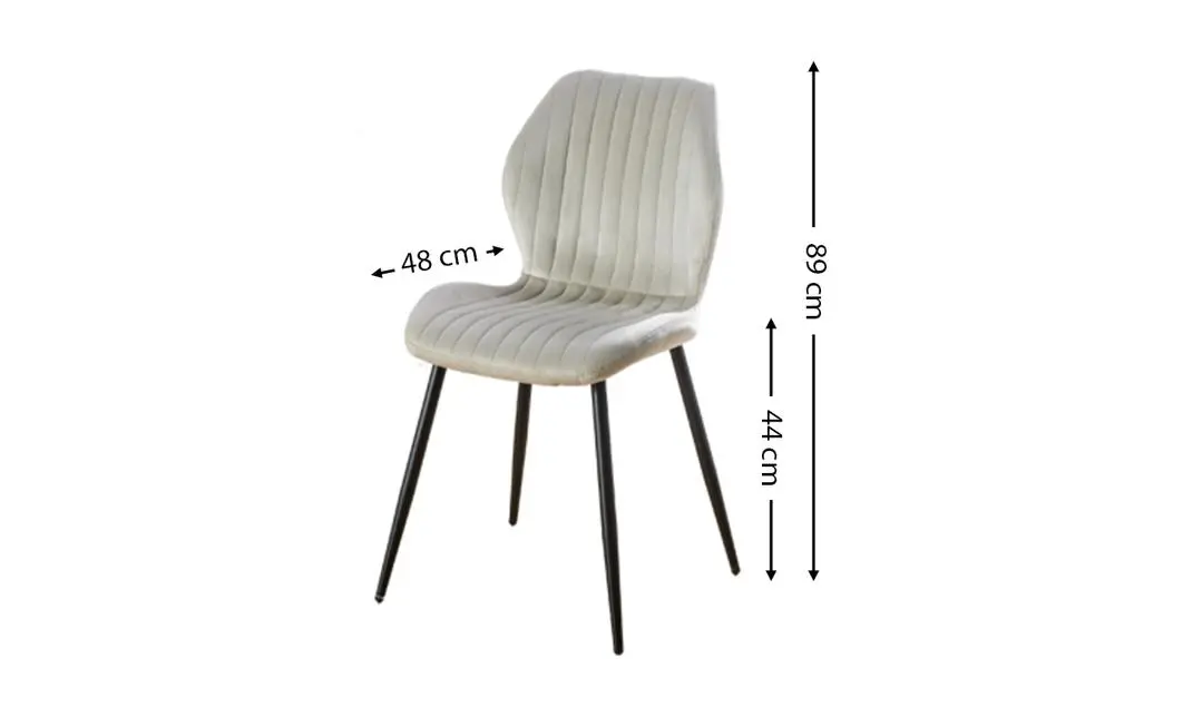 Scaun Living Tapitat KJC104 Bej 2