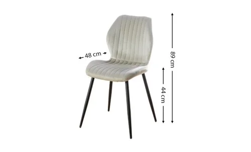 Scaun Living Tapitat KJC104 Bej