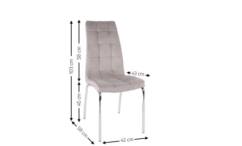 Scaun Living F630 Gri
