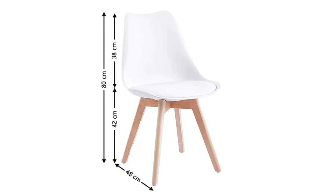 Set Masă Living SL673 Alba cu 4 Scaune J900 Albe 3