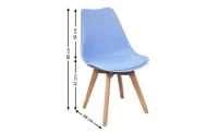 Scaun Living J900 Albastru 1