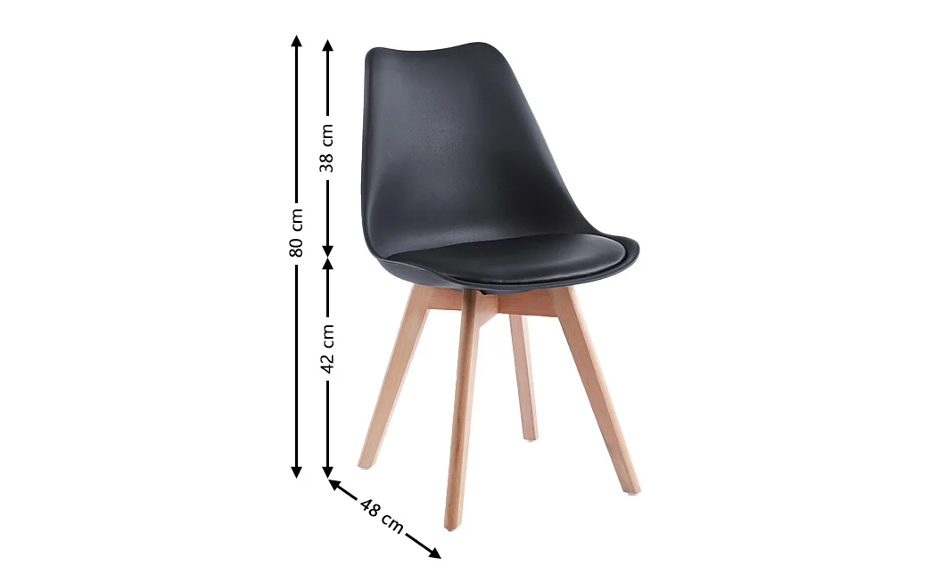 Scaun Living J900 Negru 1