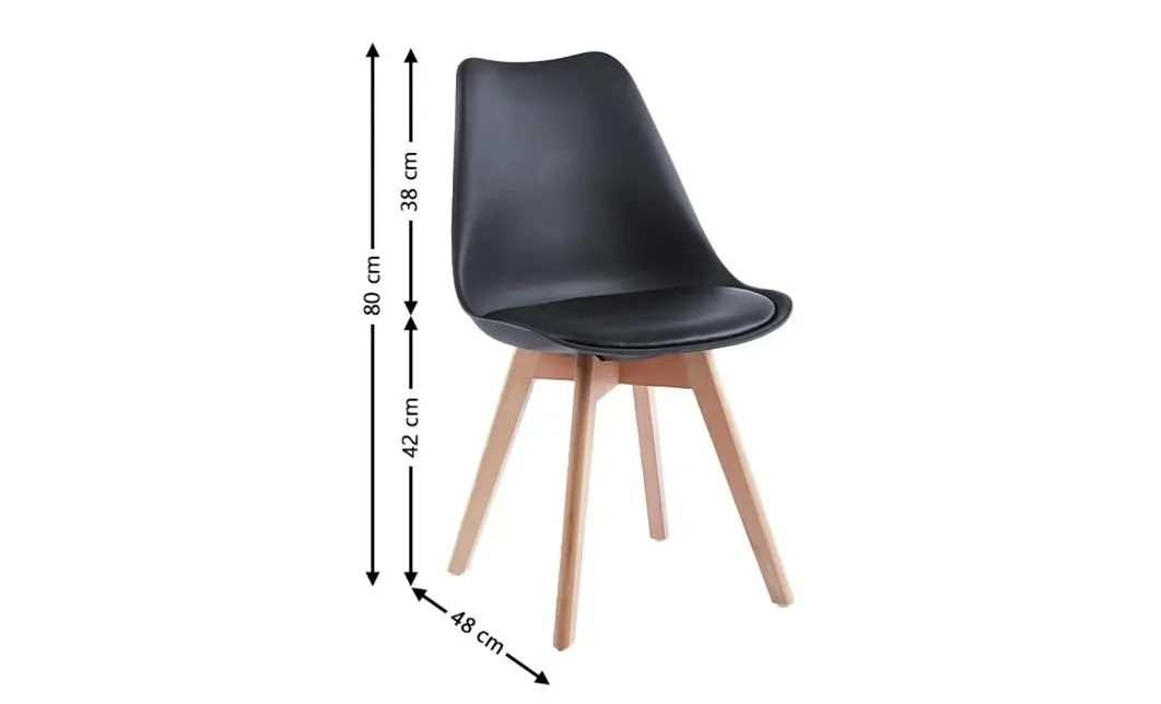 Set Masă Living SL673 Alba cu 4 Scaune J900 Negre 3