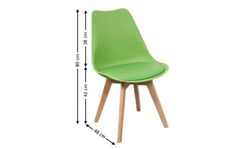 Set Masă Living SL673 Alba cu 4 Scaune J900 Verzi