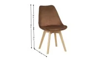 Set Masă Living SL673 Albă cu 6 Scaune de Living J901 Maro 4