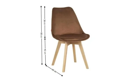 Set Masă Living SL673 Albă cu 6 Scaune de Living J901 Maro