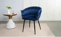 Scaun Living Tapitat KJC11 Albastru