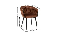 Scaun Living Tapitat KJC11 Maro