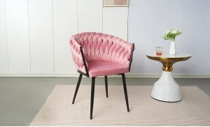 Scaun Living Tapitat KJC11 Roz