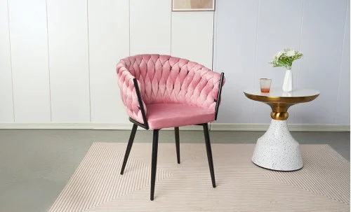 Scaun Living Tapitat KJC11 Roz