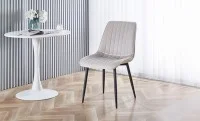 Set 2 Scaune Living Tapițate KJC176 Bej 4