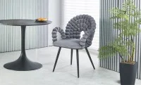Scaun Living Tapitat KJC376 Gri