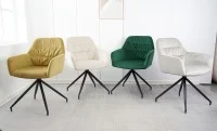 Scaun Living Tapitat KJC4345 Mustar 6