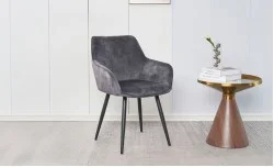 Scaun Living KJC4343, Gri închis