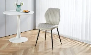 Scaun Living Tapitat KJC104 Bej