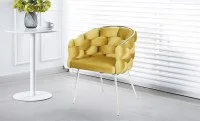 Scaun Living Tapitat KJC14 Mustar